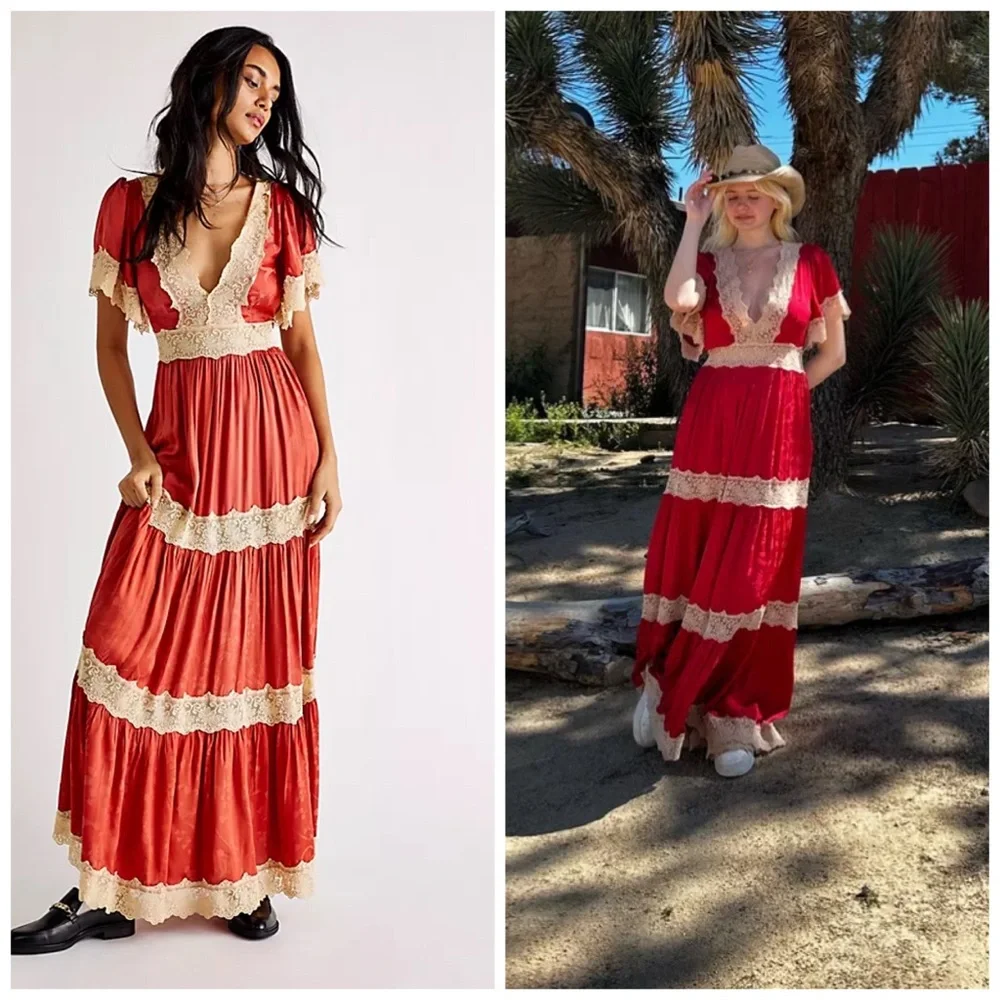 spell lace maxi dress Love in the Afternoon Lace Maxi Dress SPELL
